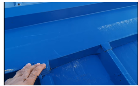 廠房彩鋼瓦屋面脊瓦漏水處理，大連防水師傅案例